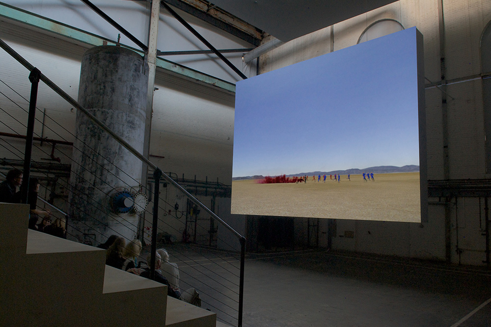 Urbanomic Events: Simulation, Exercise, Operations, Oxford, 19 July 2012 - John Gerrard's 'Exercise (Djibouti) 2012) at the Old Power Station in Oxford