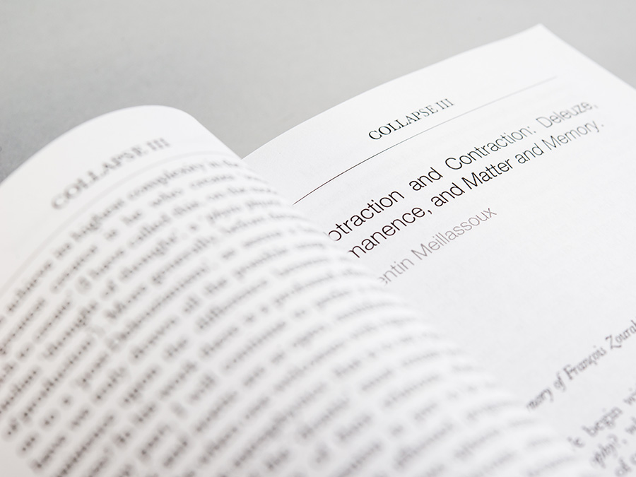 'Collapse Volume 3: Unknown Deleuze', published by Urbanomic (detail)
