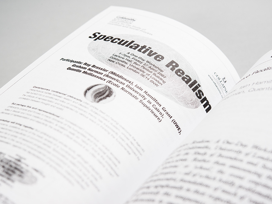 'Collapse Volume 3: Unknown Deleuze', published by Urbanomic (detail)