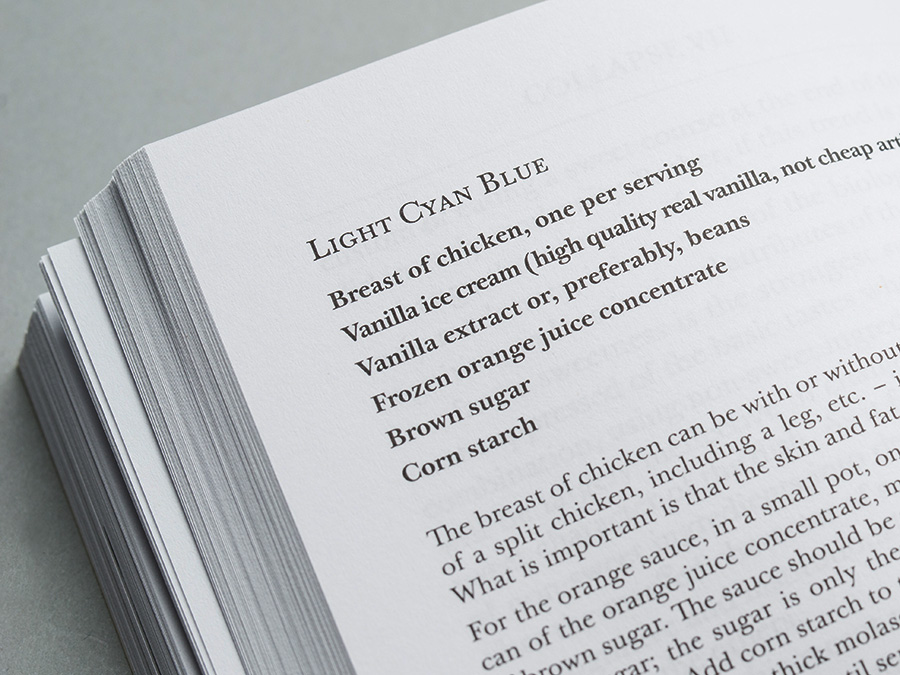 'Collapse volume 7: Culinary Materialism', published by Urbanomic (detail)