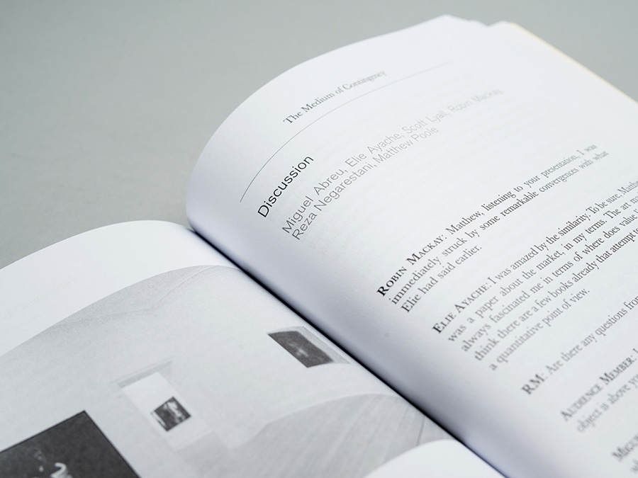 'The Medium of Contingency', published by Urbanomic (detail)