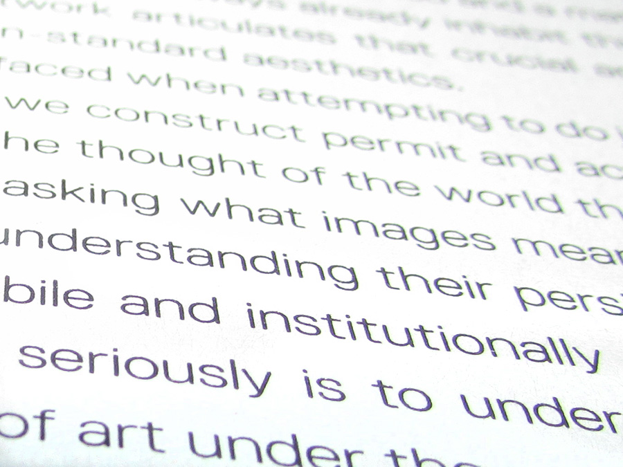'Speculative Aesthetics', published by Urbanomic (detail)