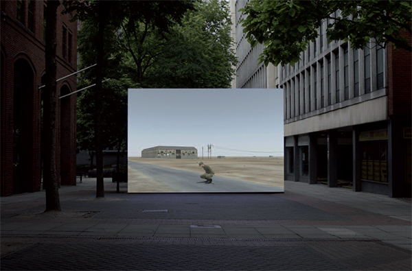 Art Card by John Gerrard for Urbanomic's 'Simulation, Exercise, Operations' (5 of 5)